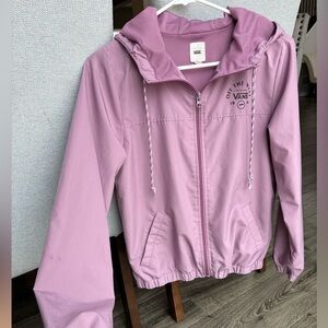 😍 Vans Lilac Zip-Up Hooded Windbreaker Jacket